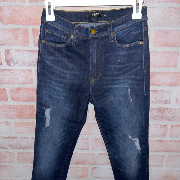 NWT Hudson Barbara High Rise Distressed Skinny Jeans Size 26 - Picture 2 of 5